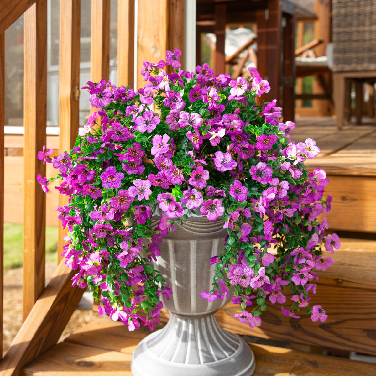 INSPRING fake daisy trailing vines add greenery without upkeep.