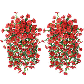 INSPRING fall decor idea featuring daisy vines creates warm ambience.