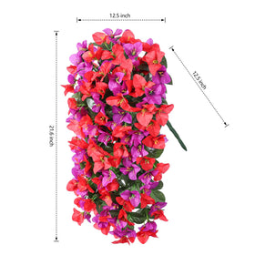 INSPRING faux bougainvillea trailing vine patio decor showcases outdoor resilience.