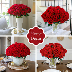 INSPRING flexible plastic stems allow easy bending for vase fit.