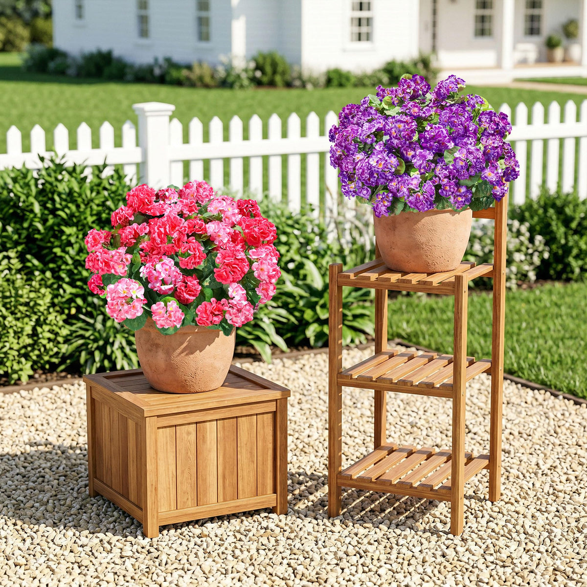 INSPRING front-door accents with color and texture for inviting exterior spaces.