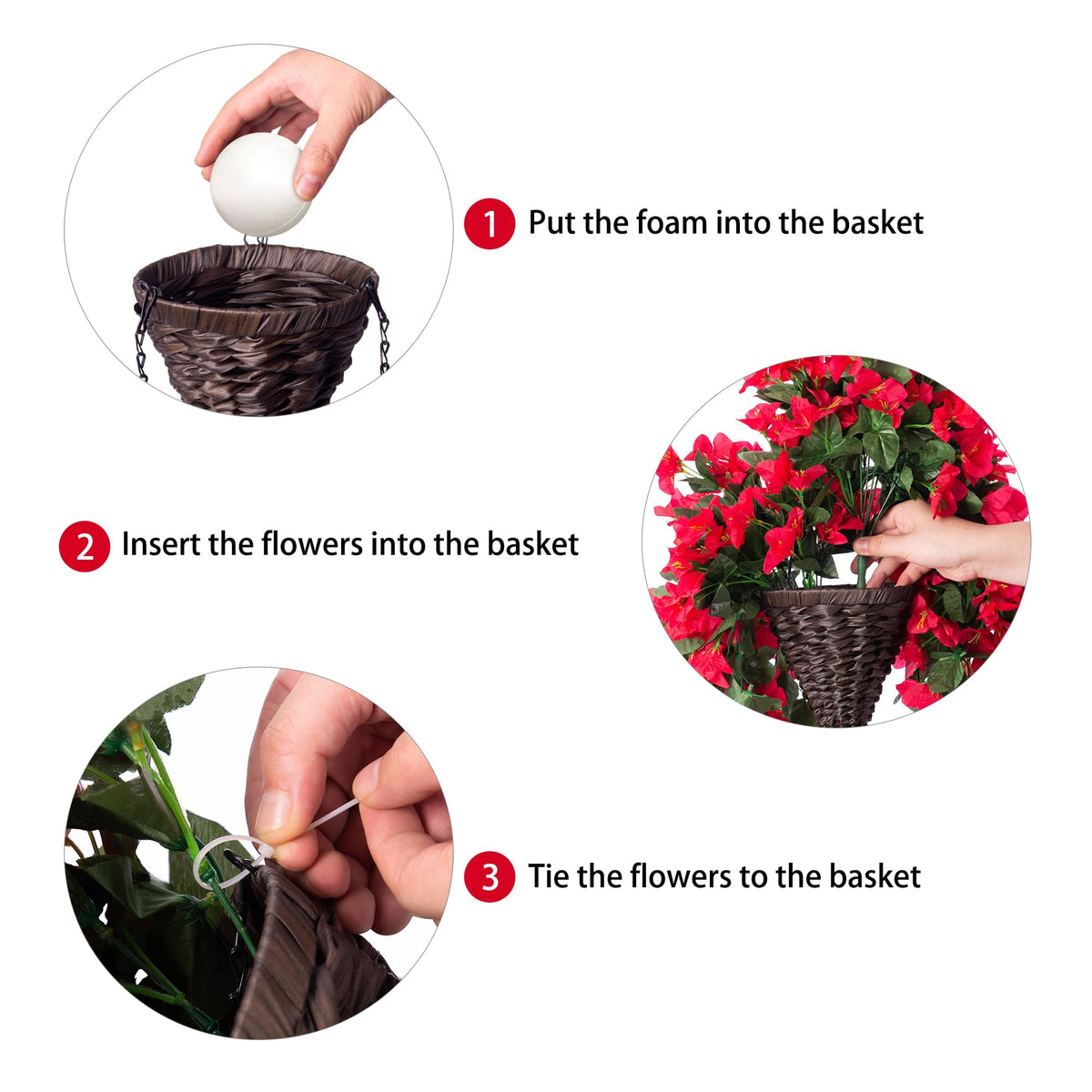 INSPRING front-door floral basket creates inviting seasonal charm