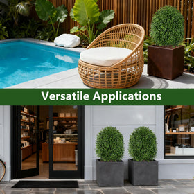 INSPRING garden bed focal point with sculpted greenery