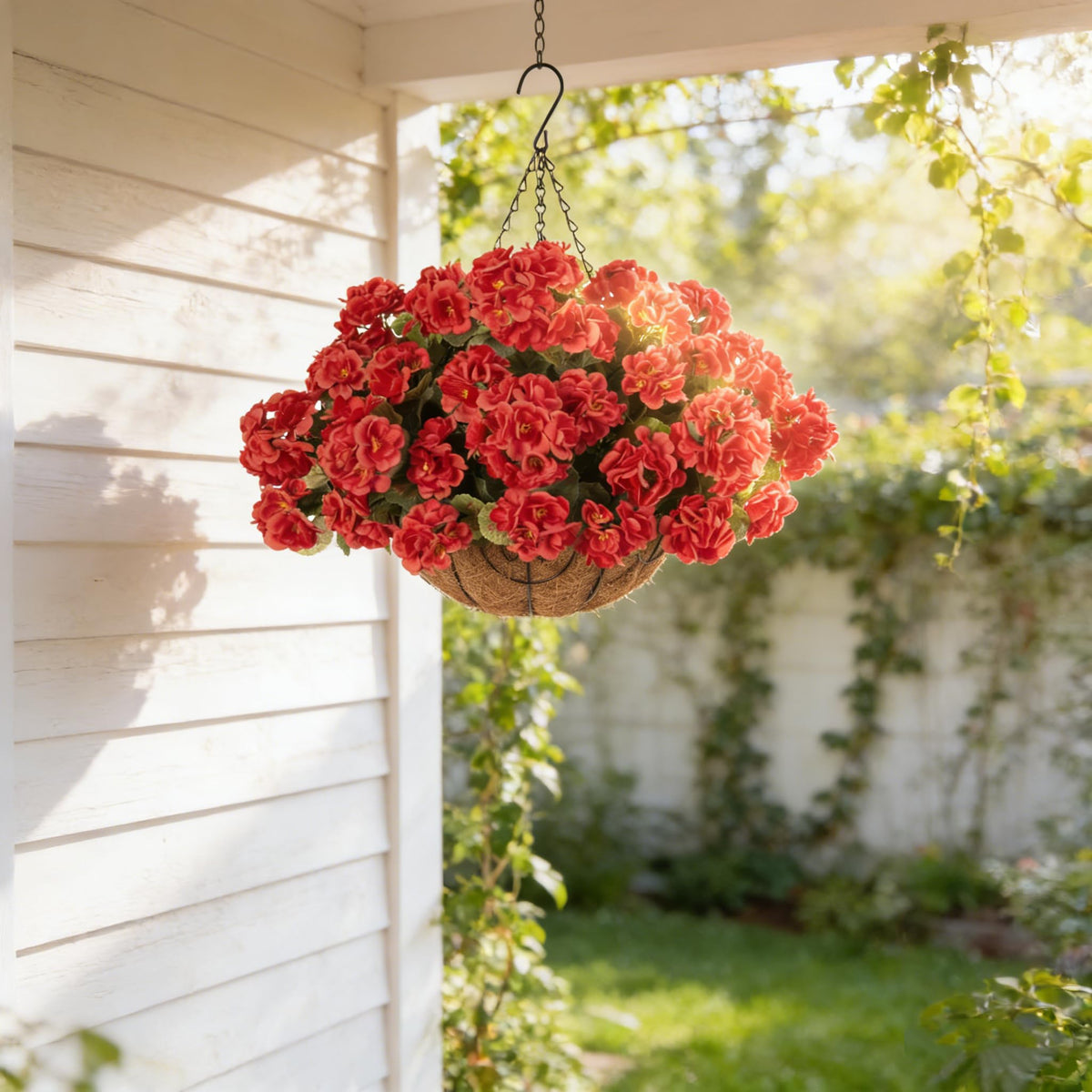 INSPRING Geraniums balcony display brightening outdoor space