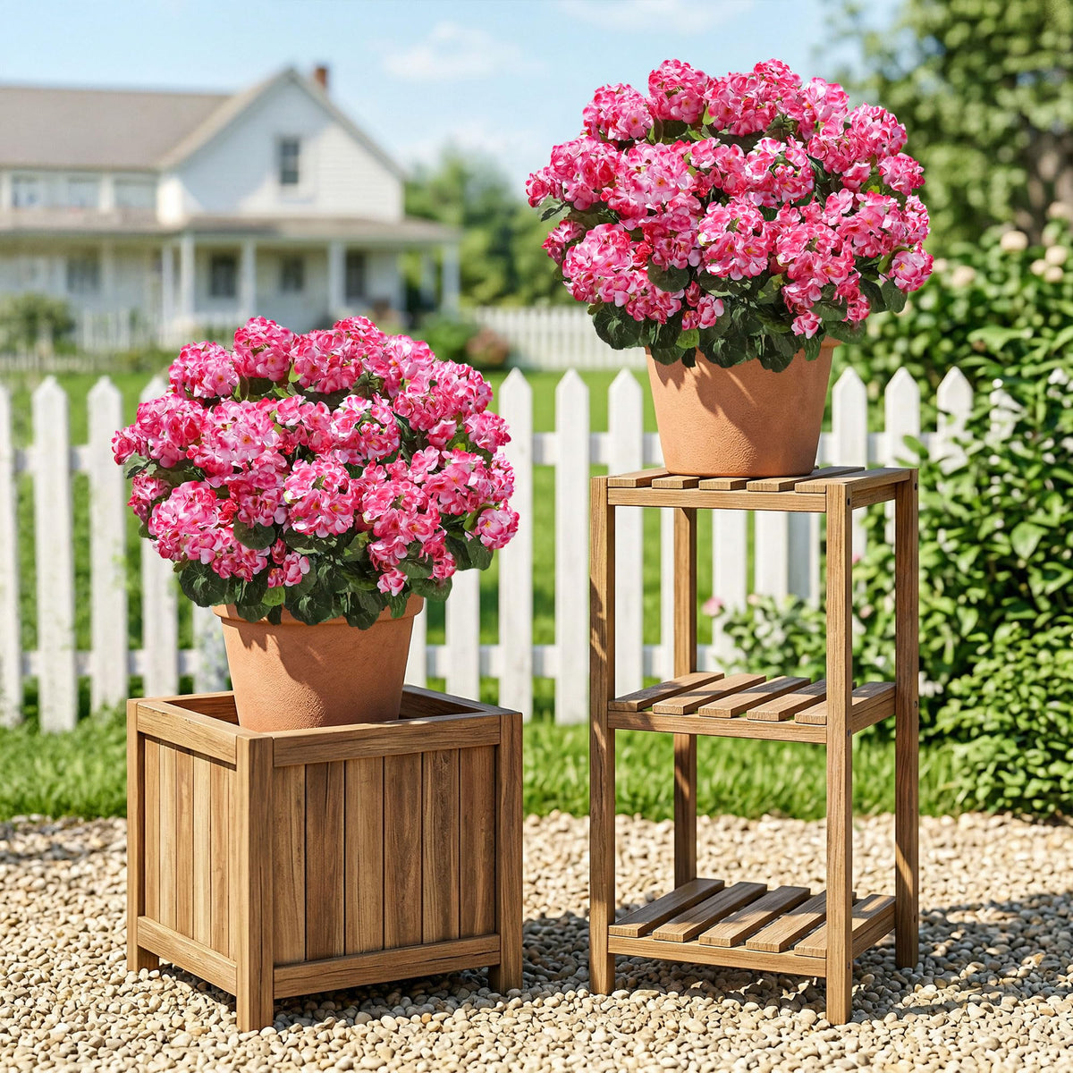 INSPRING realistic fake flowers brighten homes indoors and outdoors without daily upkeep.