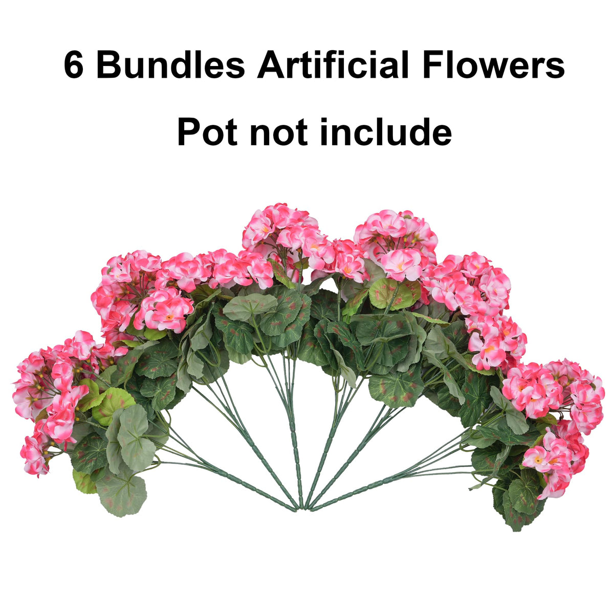 INSPRING faux geraniums require no watering or pruning, reducing maintenance chores.