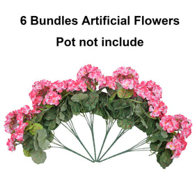 INSPRING faux geraniums require no watering or pruning, reducing maintenance chores.