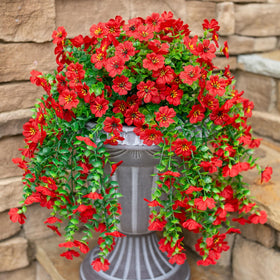 INSPRING outdoor silk flowers resist weather for durable, maintenance-free decoration.