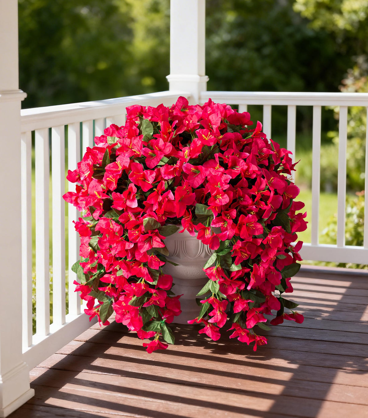 INSPRING front porch flower vines brighten entryways with realistic texture