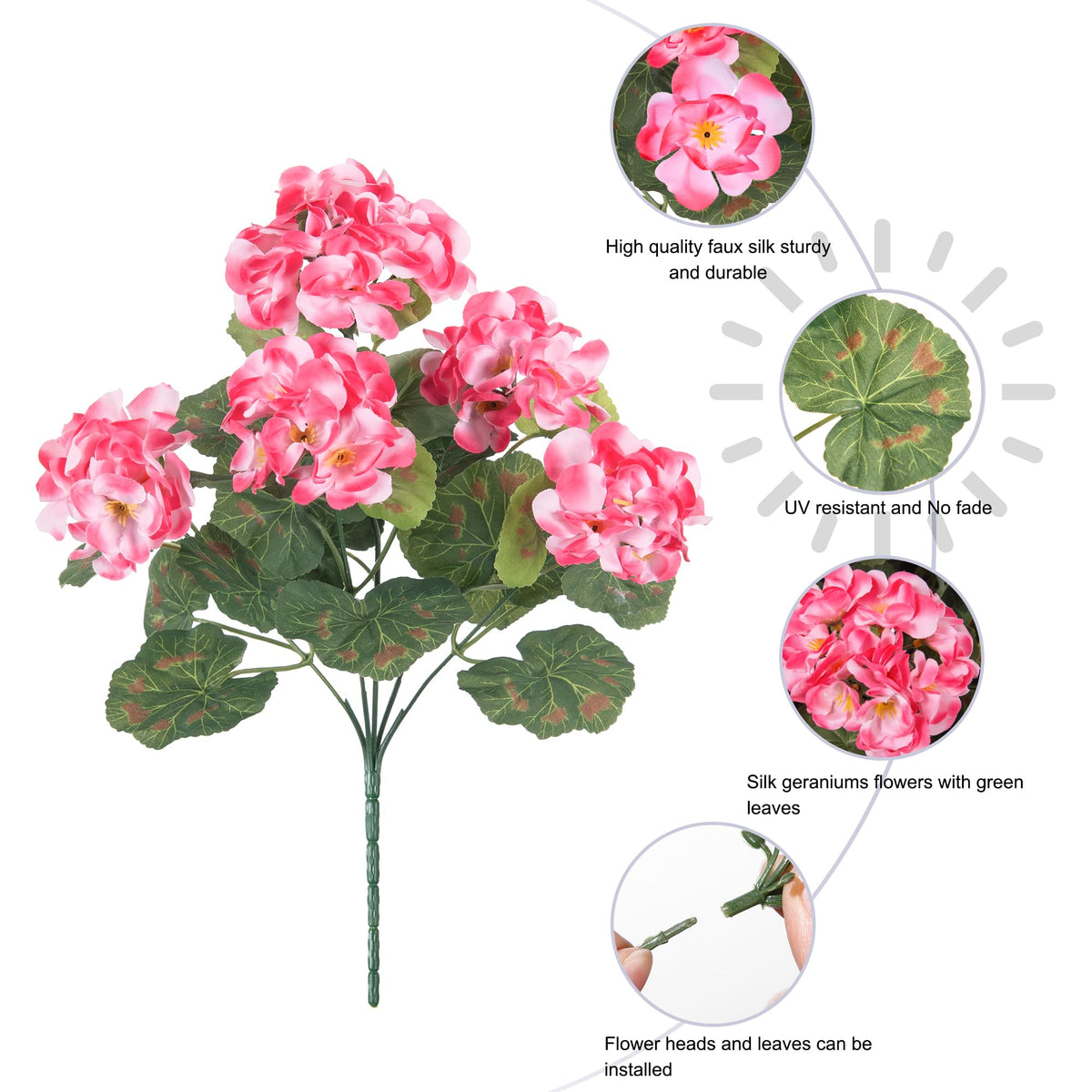 INSPRING six-bundle pack fits outdoor planters, balconies, and entryway displays.