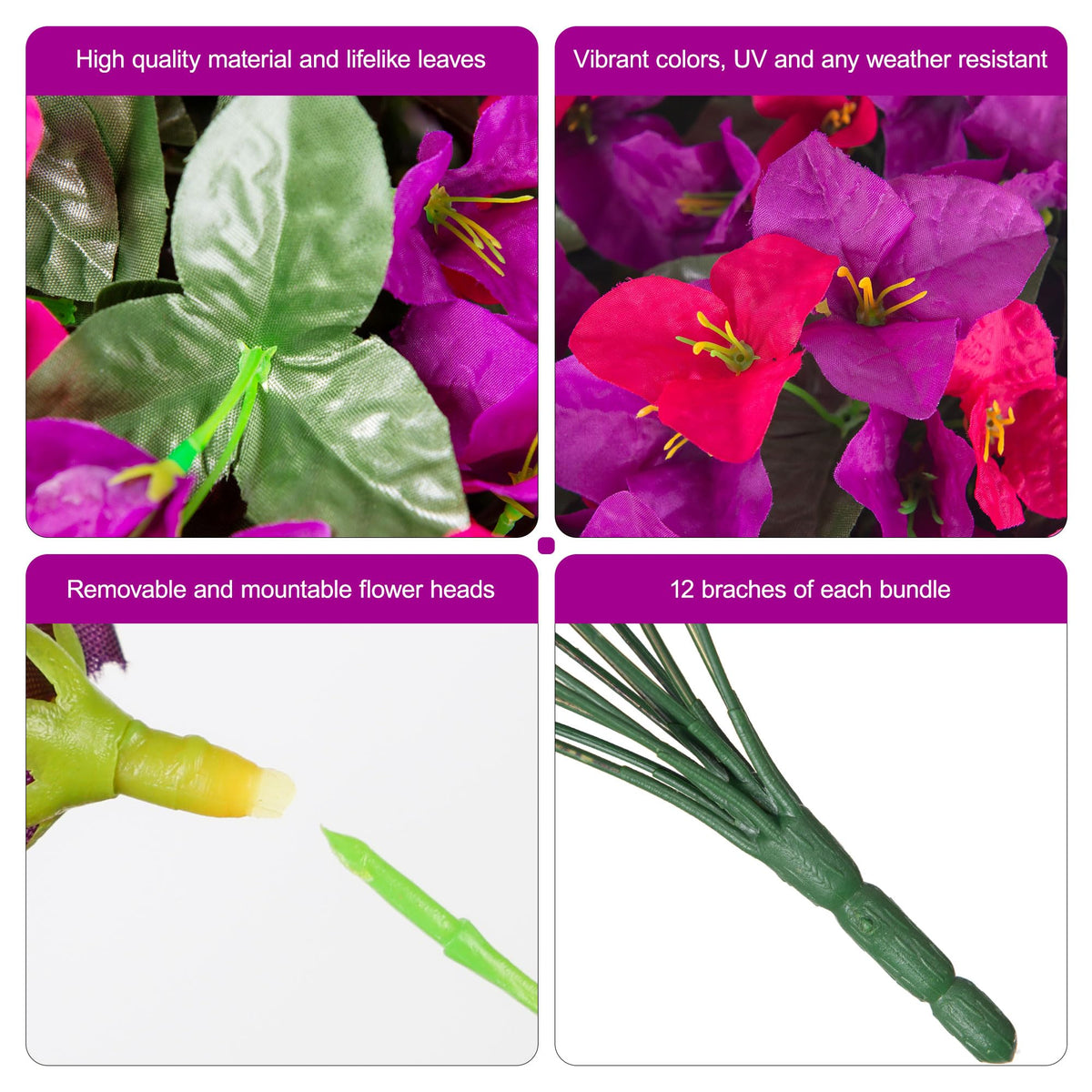 INSPRING porch garden inspiration with durable faux flowers.