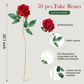 INSPRING realistic-looking roses that never wilt, saving upkeep.
