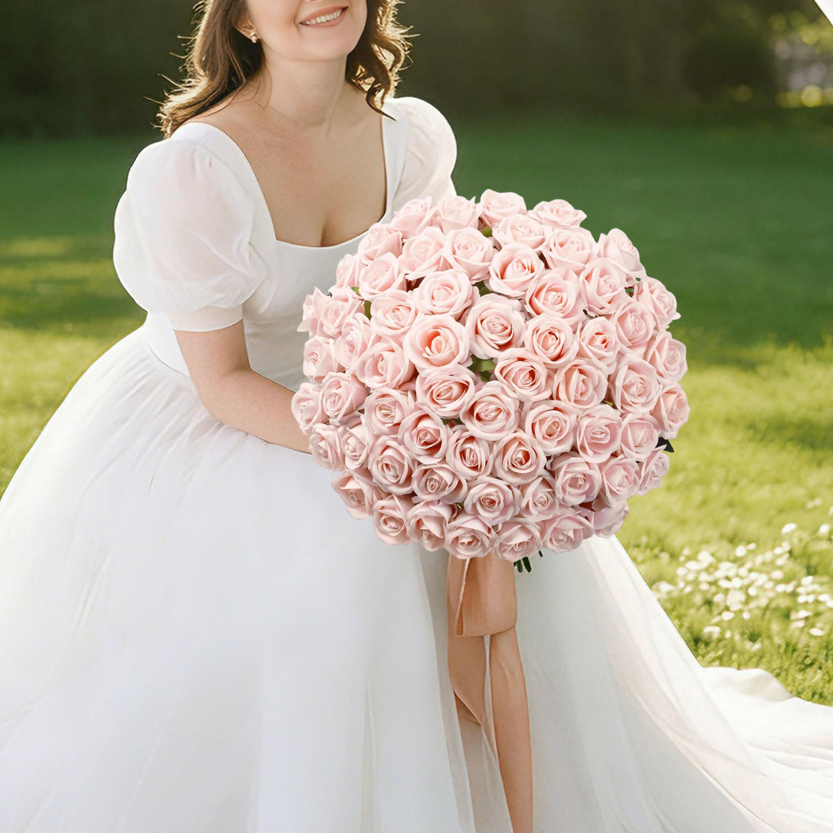 INSPRING roses with long stems for flexible DIY vase arrangements.