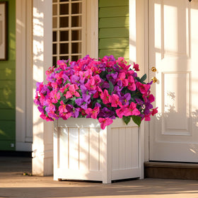 INSPRING silk flowers outdoor patio decor with realistic texture and colors.