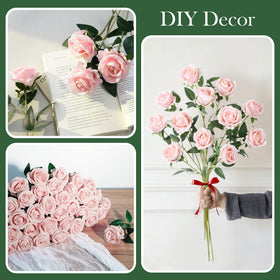 INSPRING silk-velvet rose petals offering lifelike texture and lasting beauty.