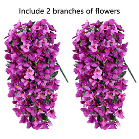 INSPRING two-pack artificial bougainvillea for window boxes and urns.