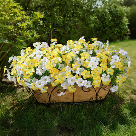 INSPRING UV-resistant outdoor artificial flowers withstand sun with reusable decor
