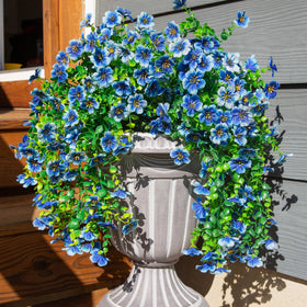 INSPRING waterproof, weatherproof artificial blooms stay fresh without watering.