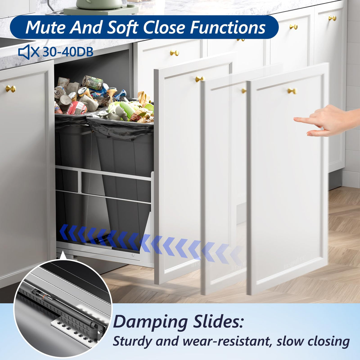 Insputer fits under most 18x24 cabinet openings for hidden storage