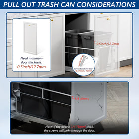 Insputer two 40-quart bins simplify trash and recycling organization