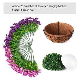 INSPRING faux silk blooms and eucalyptus for long-lasting garden or entryway charm.