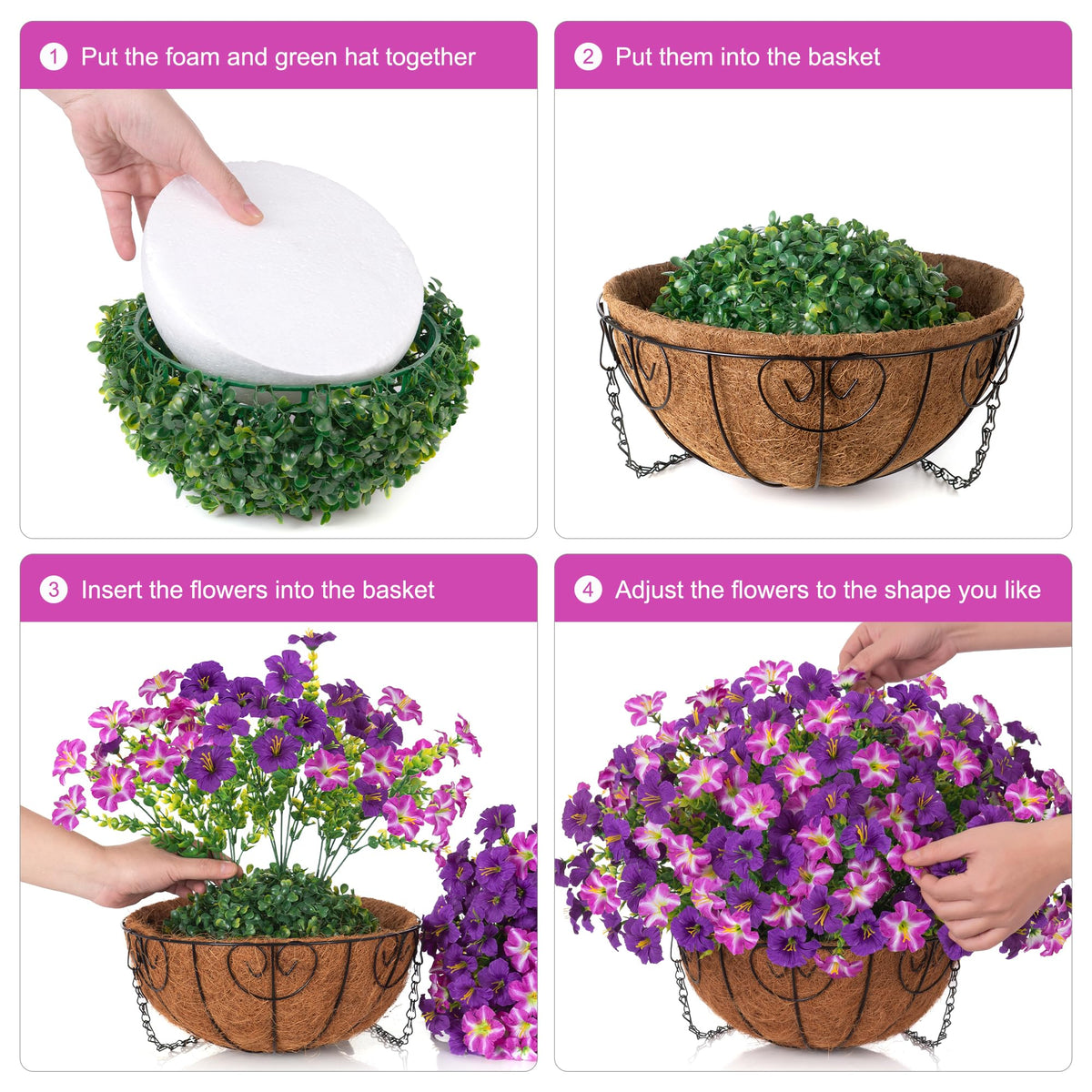 Instant outdoor ambiance for porches, patios, balconies with INSPRING faux greenery.