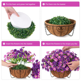 Instant outdoor ambiance for porches, patios, balconies with INSPRING faux greenery.