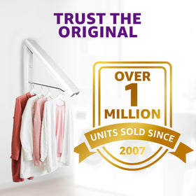 InstaHanger pack of 2 racks saves space in small homes.