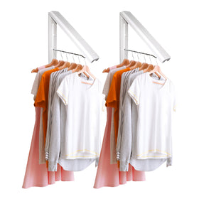InstaHanger wall mounted drying rack holds up to 60 lbs for heavy items.