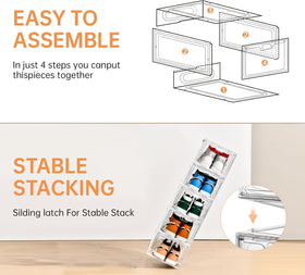 INSTY clear design suits closets, shelves, and entryways