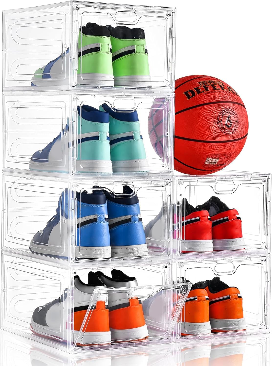 INSTY large shoe storage box with transparent display for easy identification