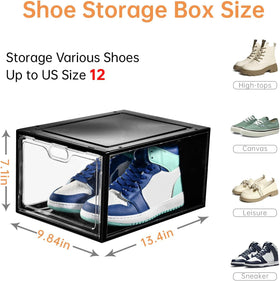INSTY shoe storage magnetic door closed showcases secure stacking and odor control.