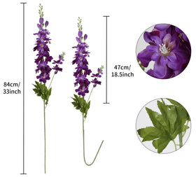 INSUNSIX six-pack delphinium stems ideal for tall vase arrangements.