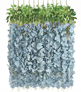 INSUNSIX dusty blue wisteria hanging flowers ideal for romantic wedding arches
