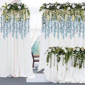 INSUNSIX wisteria silk vine enhances garden and patio decor