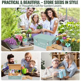 Intarsio gift-ready seed storage kit for gardeners