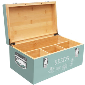 Intarsio seed organizer with handles for easy garden transport