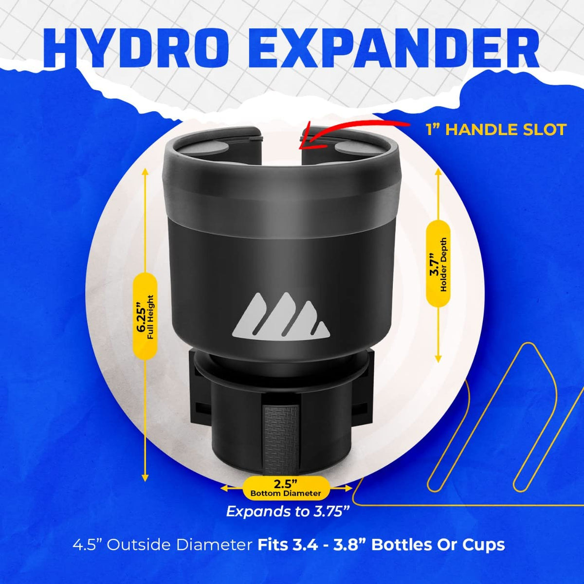 Integral Hydro Expander fits 32-40 oz bottles for on-the-go hydration.