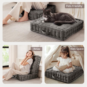 Intelligent Design Azza cushion suited for board games or pet lounging.