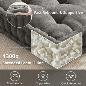 Intelligent Design Azza cushion with a carry handle for easy transport.