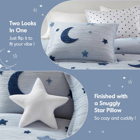 Cosmos standard shams pair with the full/queen bedding for a complete look.
