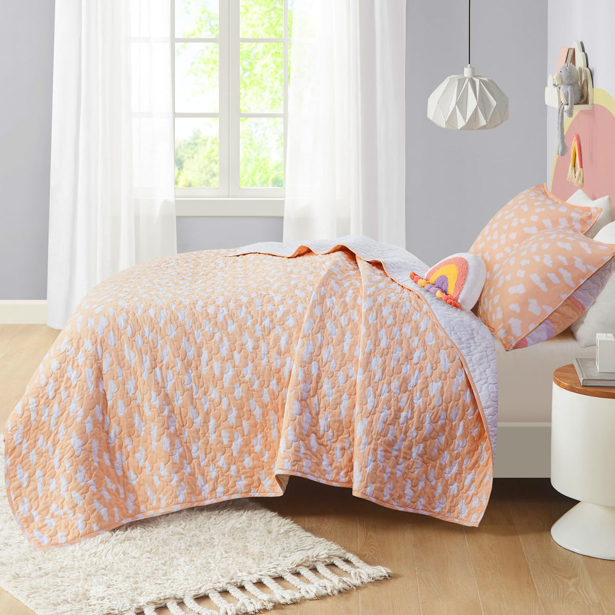 Intelligent Design Sham 20 by 26 inches coordinates with the quilt set