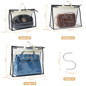 Interesse handbag storage in three sizes fits various purses neatly