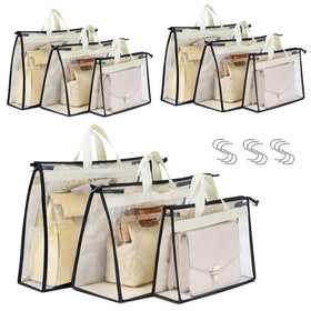 Interesse purse dust bags with clear PVC for quick visibility and protection