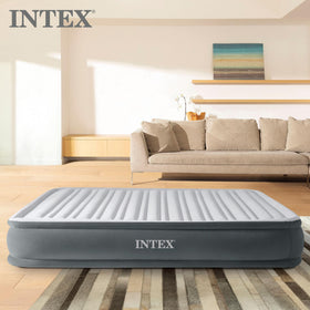 Intex included carry bag simplifies transport and storage.