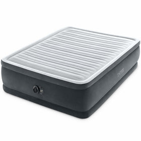 Intex Dura-Beam Deluxe Elevation bed top view showing plush surface for comfort
