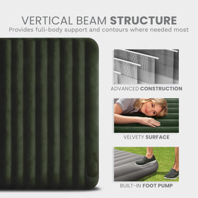 Intex Dura-Beam Downy air mattress supports up to 300 pounds