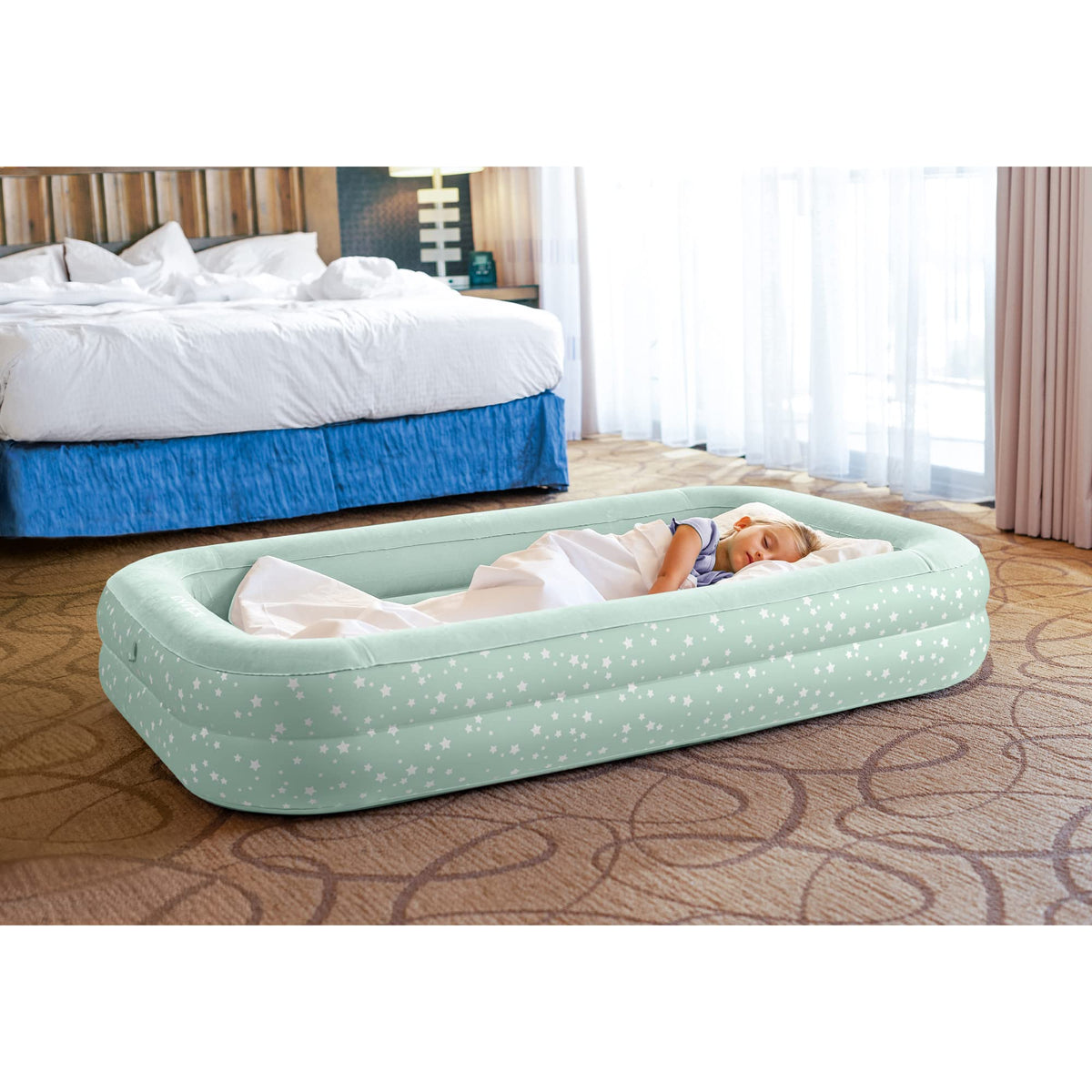 Intex Kids Travel Bed designed for ages 3 to 6 to fit small sleepers