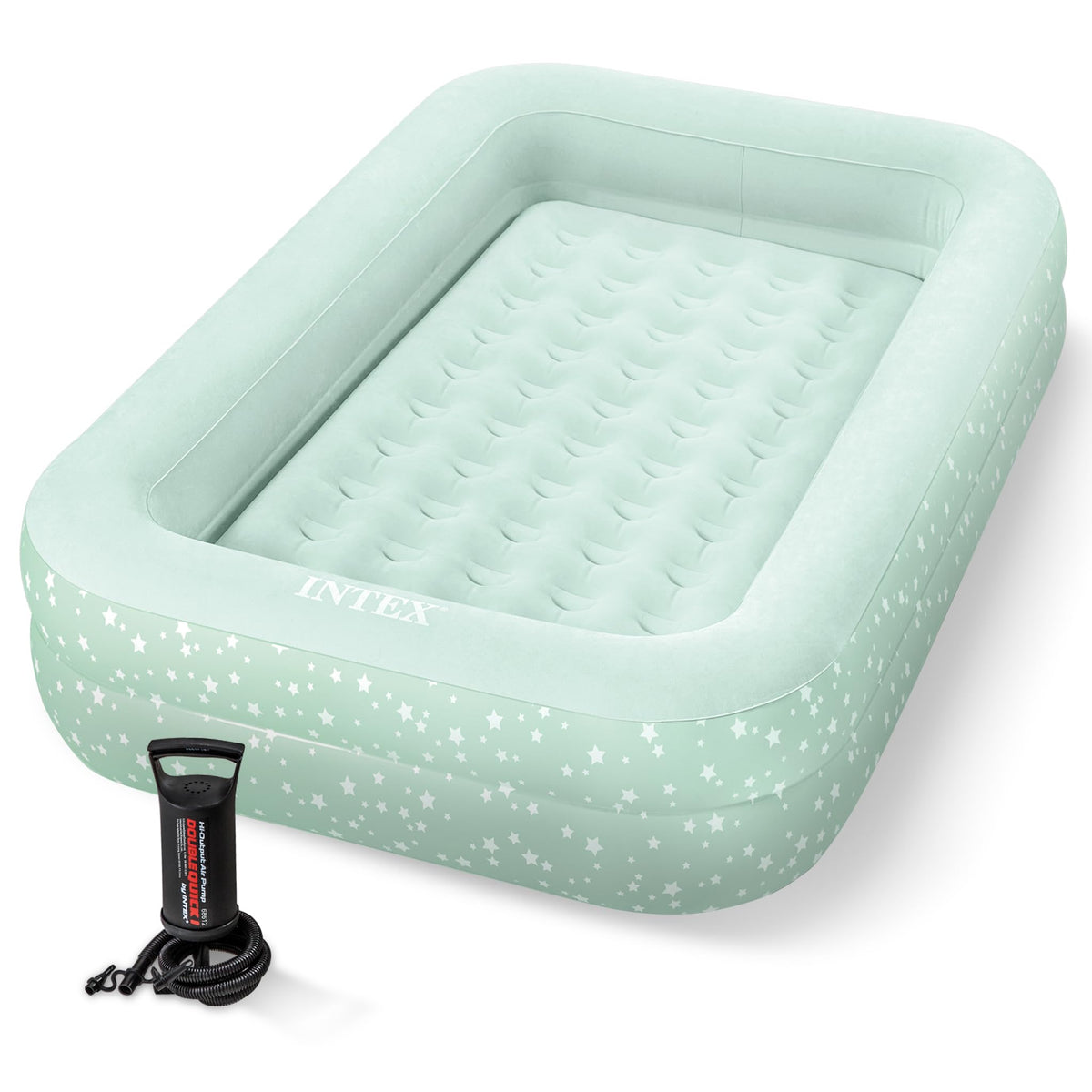 Intex Kids Travel Bed with star design offers cozy sleep for kids on trips