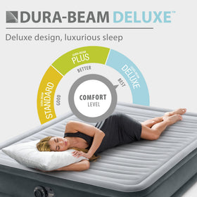 Intex lumbar-support with Fiber-Tech delivers fuller body support.